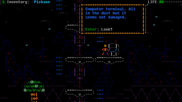 Скриншот из ASCIIDENT