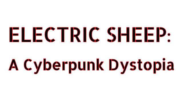 Electric Sheep: A Cyberpunk Dystopia Logo