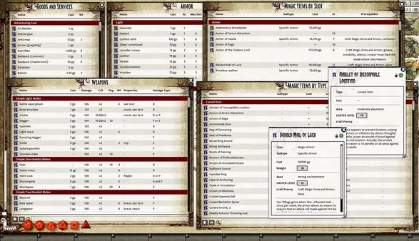 Скриншот из Fantasy Grounds - Pathfinder RPG - Ultimate Equipment (PFRPG)