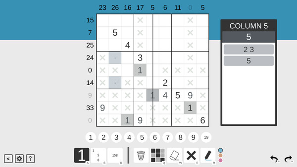 Sandwich Sudoku game for Linux 1