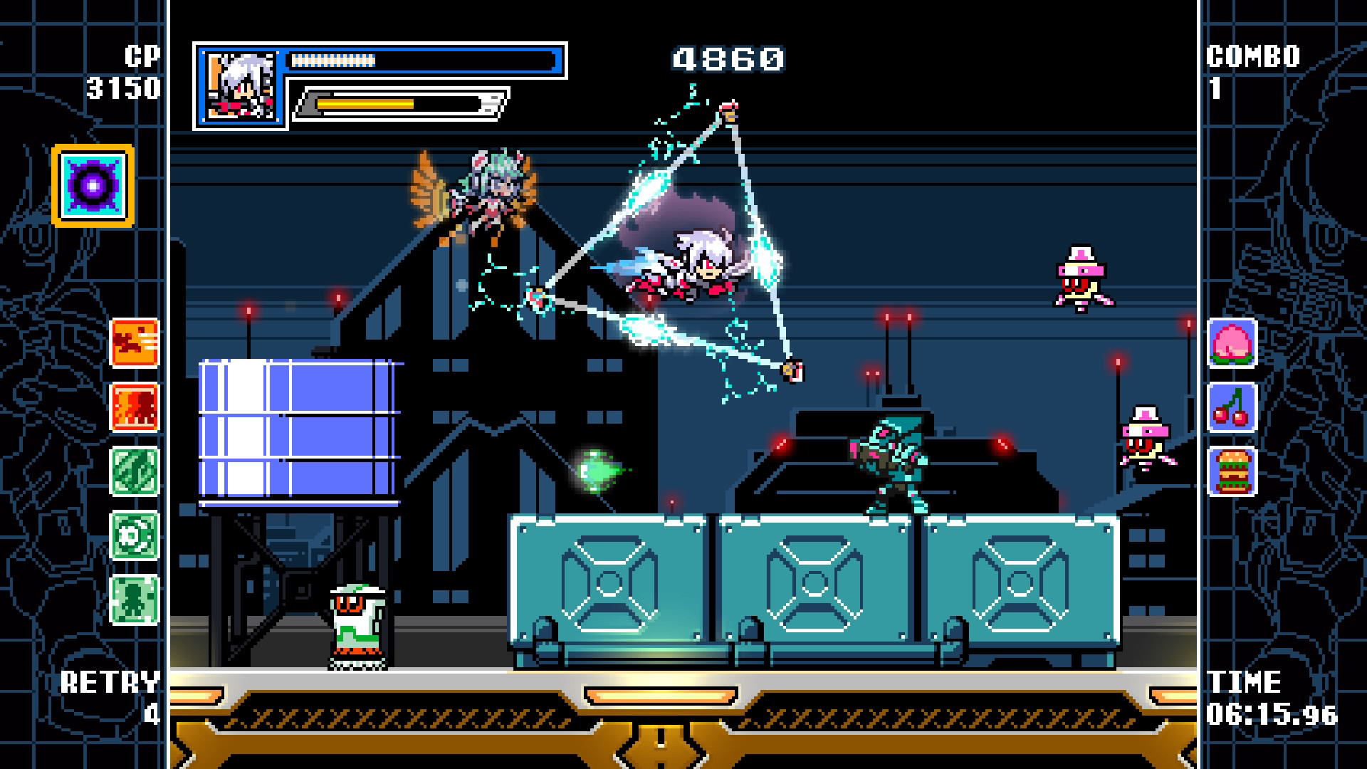 mighty gunvolt burst city items