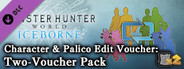 Monster Hunter: World - Character & Palico Edit Voucher: Two-Voucher Pack