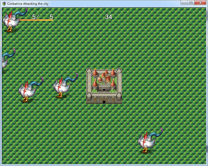 Скриншот из Cockatrice Attacking the city Скриншот из Cockatrice Attacking the city