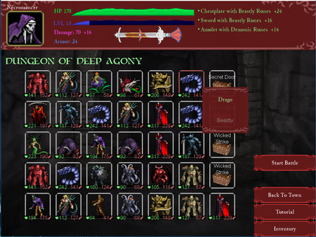 Sort Battle: Dungeon game for Linux 1