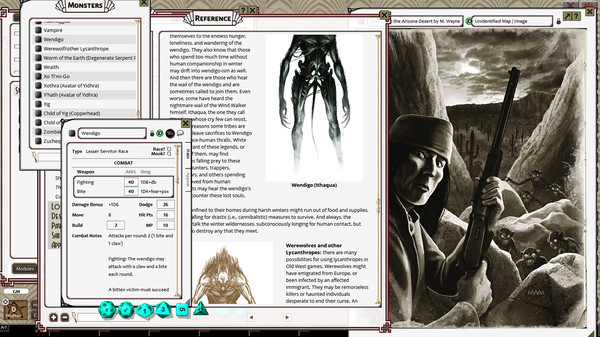 Скриншот из Fantasy Grounds - Down Darker Trails (CoC7E)
