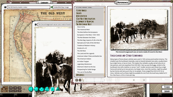 Скриншот из Fantasy Grounds - Down Darker Trails (CoC7E)