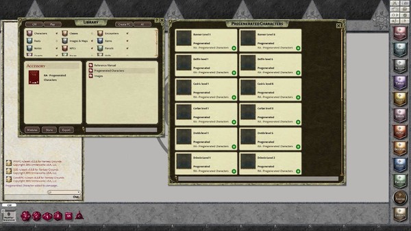 Скриншот из Fantasy Grounds - Rappan Athuk – Pregenerated Characters (PFRPG)