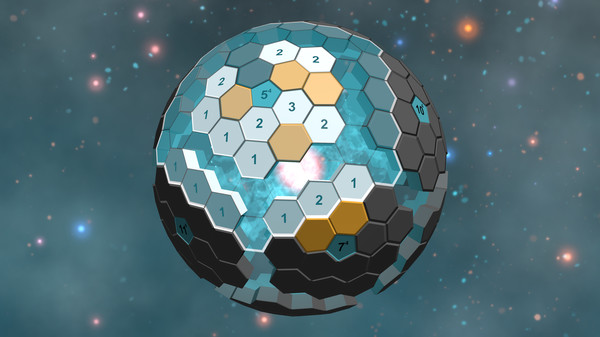 Globesweeper: Hex Puzzler game for Linux 1