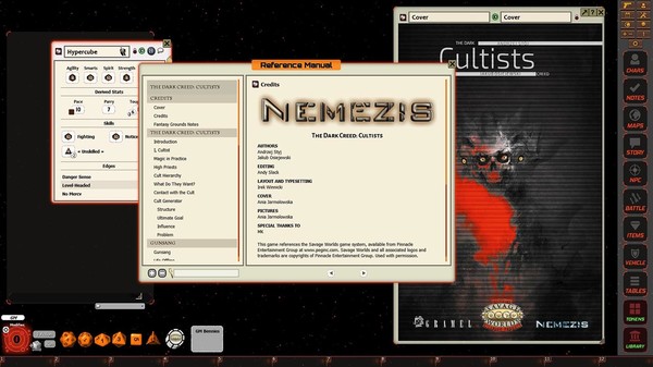 Скриншот из Fantasy Grounds - The Dark Creed: Cultists (Savage Worlds)