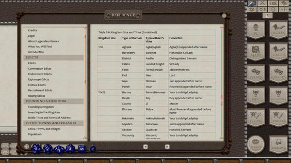 Скриншот из Fantasy Grounds - Ultimate Rulership (5E)