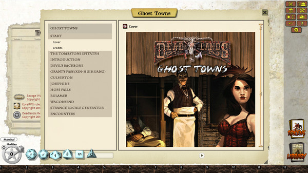 Скриншот из Fantasy Grounds - Deadlands Reloaded: Ghost Towns (Savage Worlds)