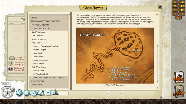 Скриншот из Fantasy Grounds - Deadlands Reloaded: Ghost Towns (Savage Worlds)