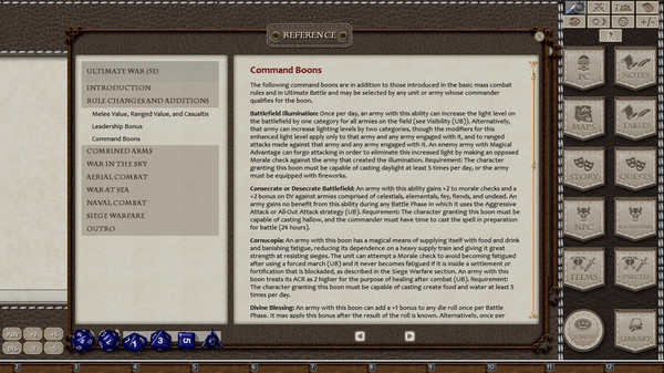 Скриншот из Fantasy Grounds - Ultimate War (5E)