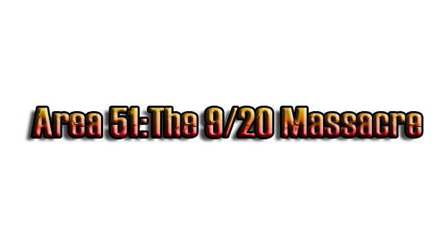Area 51: The 9/20 Massacre Logo