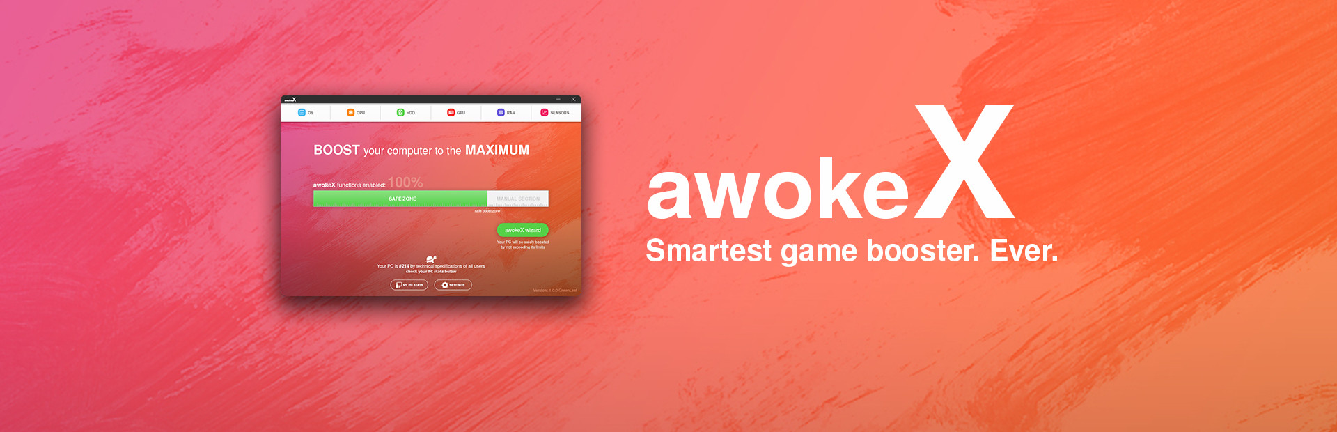 awokeX - PC performance booster