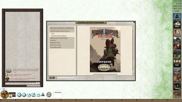 Скриншот из Fantasy Grounds - Deadlands Reloaded: Hell on Earth Companion (Savage Worlds)