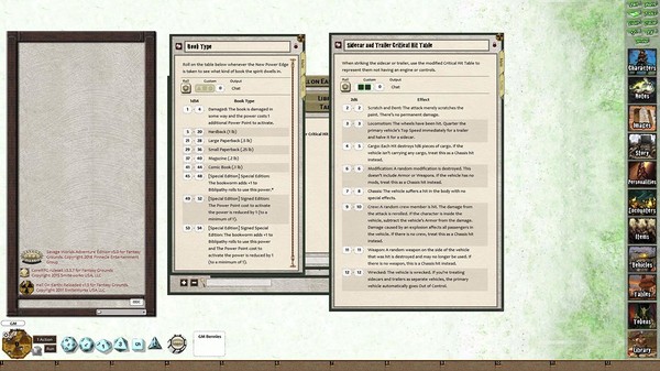 Скриншот из Fantasy Grounds - Deadlands Reloaded: Hell on Earth Companion (Savage Worlds)