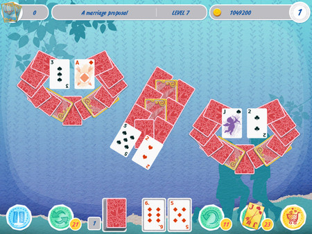 Solitaire Match 2 Cards. Valentine's Day game for windows Pc 1
