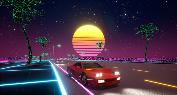 Cyber OutRun game for windows Pc 1