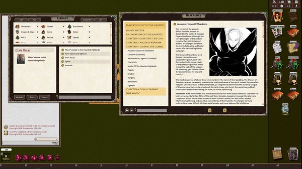 Скриншот из Fantasy Grounds - Castles & Crusades Player's Guide to the Haunted Highlands (C&C)