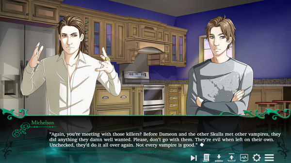 Twice Reborn: a vampire visual novelfor windows and Linux 1