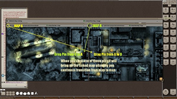 Скриншот из Fantasy Grounds - Meander Map Pack Fantasy City Blank Templates (Map Pack)