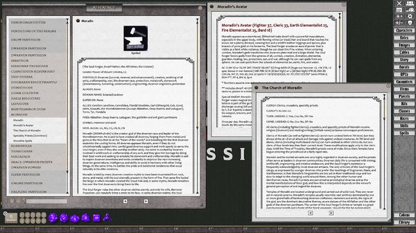 Скриншот из Fantasy Grounds - D&D Classics: Demihuman Deities (2E)