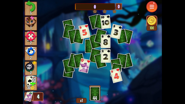 Rainforest Solitaire game for Linux 1