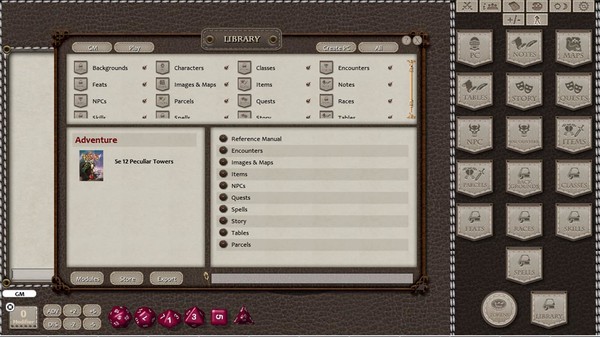 Скриншот из Fantasy Grounds - 12 Peculiar Towers (5E)