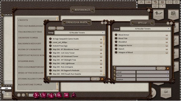 Скриншот из Fantasy Grounds - 12 Peculiar Towers (5E)