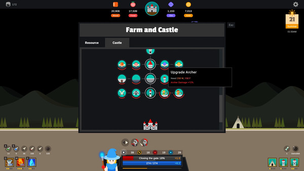 The Defender: Farm and Castle 2 game for Linux 1