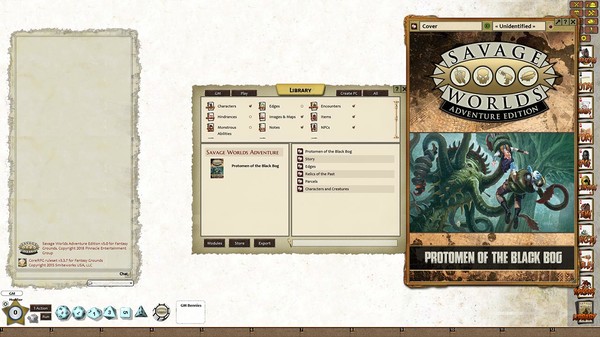 Скриншот из Fantasy Grounds - Protomen of the Black Bog Post-Apocalyptic Savage Tale (SWADE)