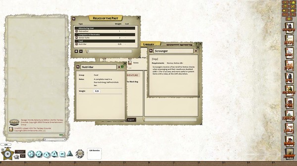 Скриншот из Fantasy Grounds - Protomen of the Black Bog Post-Apocalyptic Savage Tale (SWADE)