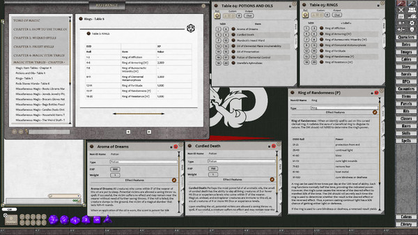 Скриншот из Fantasy Grounds - D&D Classics: Tome of Magic (2E)