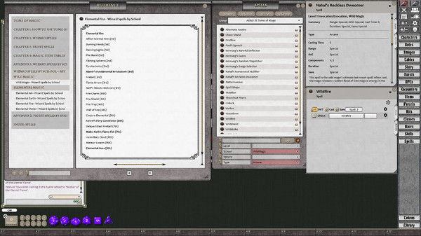 Скриншот из Fantasy Grounds - D&D Classics: Tome of Magic (2E)