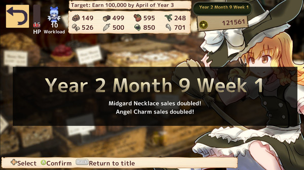 Скриншот из Marisa's Marvelous Magic Shop