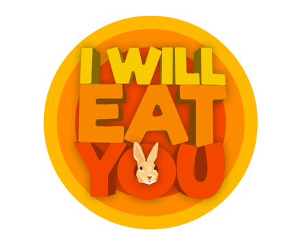 I will eat you Logo