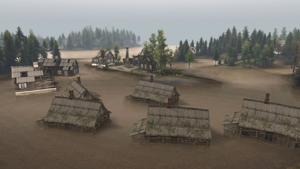скриншот Spintires - Aftermath DLC 1