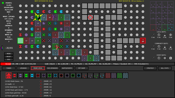 Color Defense game for Linux 1