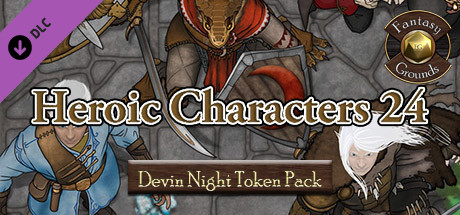 Fantasy Grounds - Devin Night Token Pack 113: Heroic Characters 24 (Token Pack) cover art