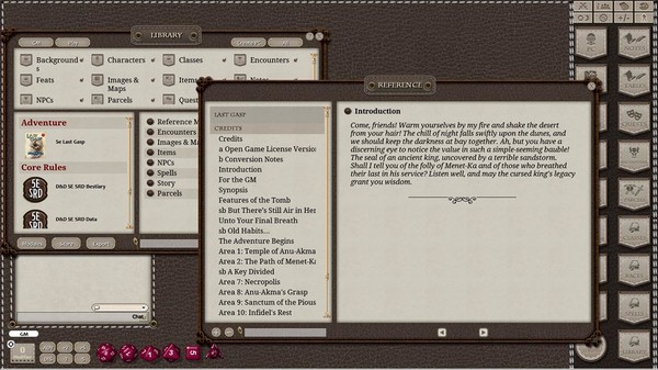 Скриншот из Fantasy Grounds - Last Gasp (5E)
