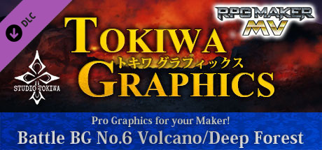 RPG Maker MV - TOKIWA GRAPHICS Battle BG No.6 Volcano/Deep Forest cover art