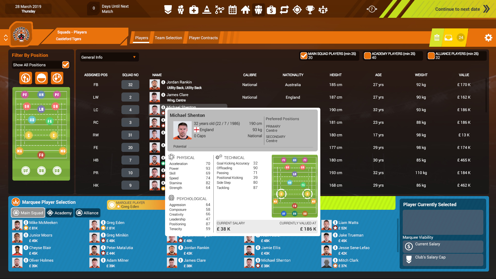 Rugby League Team Manager 3 Resimleri 