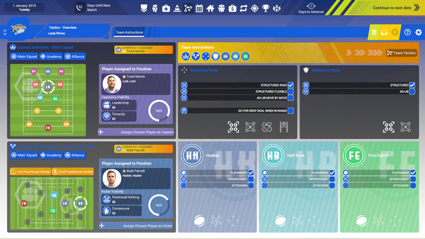 Скриншот из Rugby League Team Manager 3