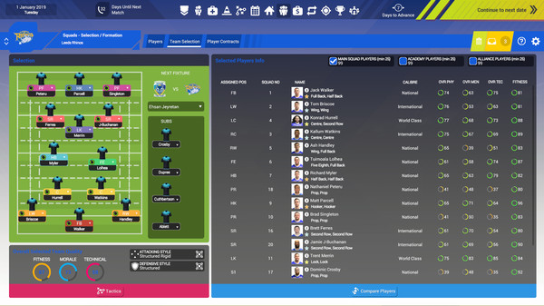 Скриншот из Rugby League Team Manager 3