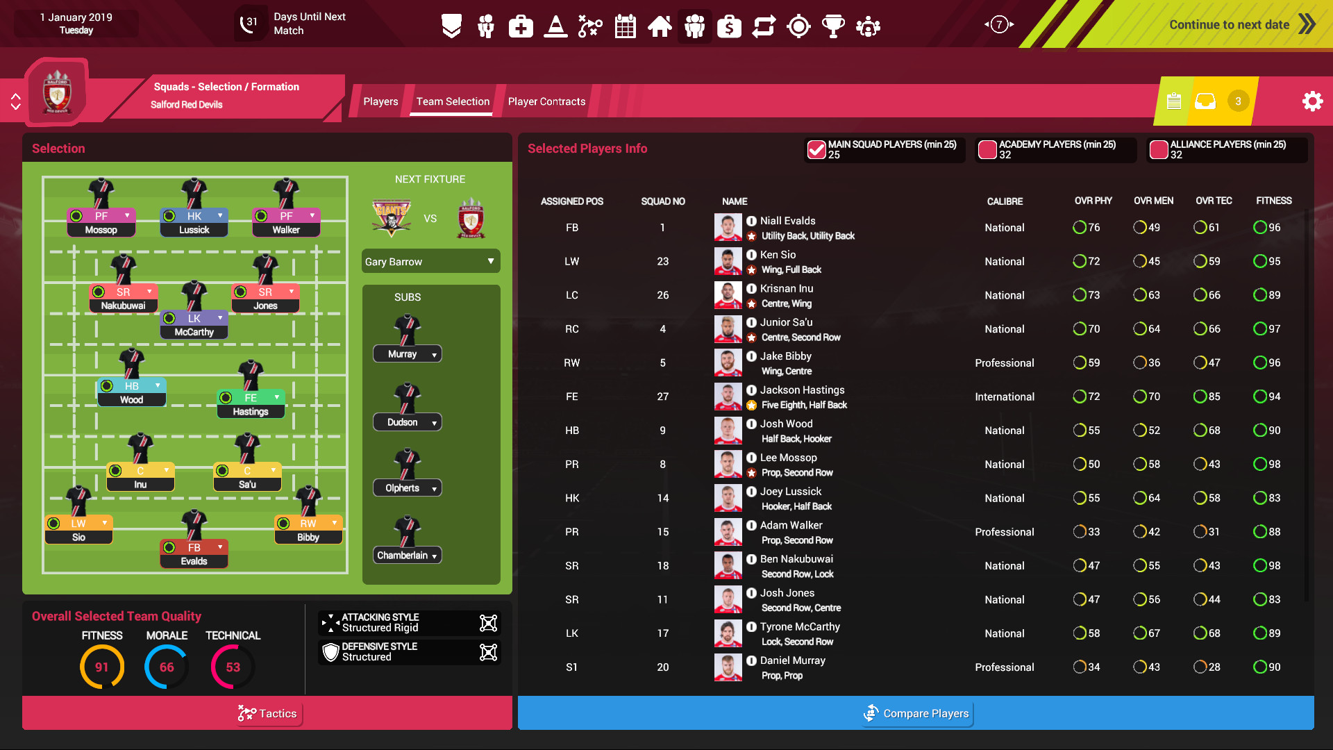 Rugby League Team Manager 3 Resimleri 