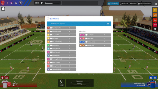 Скриншот из Rugby League Team Manager 3
