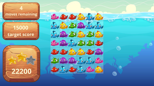 Three Of a Fish game for Linux 1