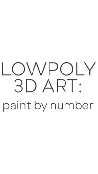 LowPoly 3D Art Paint by Number Logo