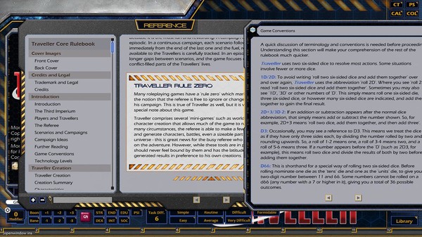 Скриншот из Fantasy Grounds - Mongoose Traveller 2E ruleset (MGT2)